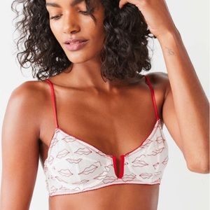 urban outfitters mesh lips bralette!